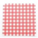20 Serviettes Vichy - Rouge