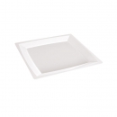 12 Grandes assiettes MILAN en plastique blanc 24 cm