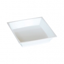 50 Petites assiettes MILAN en plastique blanc 7 cm