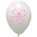 8 Ballons BABY SHOWER Girl