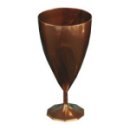 6 verres à eau design plastique rigide chocolat 20 cl