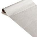 Chemin de table papier rouleau uni Argent 0.4x10 m (Qualité premium)