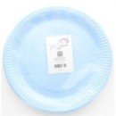 10 Assiettes en carton laquée bleu - Fetez-moi