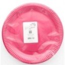 10 Assiettes en carton laquée Fushia - Fetez-moi