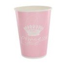 10 Gobelets en carton Princesse - Rose