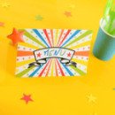 10 cartes Cirque multicolore