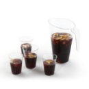 Carafe en plastique rigide transparent 1,5 L