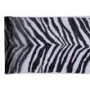 Chemin de table zebra noir - 28 cm x 5 m