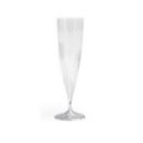 10 flûtes à champagne en plastique rigide monobloc cristal 13 cl