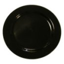 20 assiettes en plastique rigide noir 26 cm