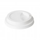 50 Couvercles en plastique blanc pour gobelets IZZA 35 cl