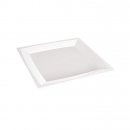 12 grandes assiettes milan en plastique blanc 24 cm