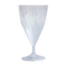 6 verres à eau design plastique rigide transparent 20 cl