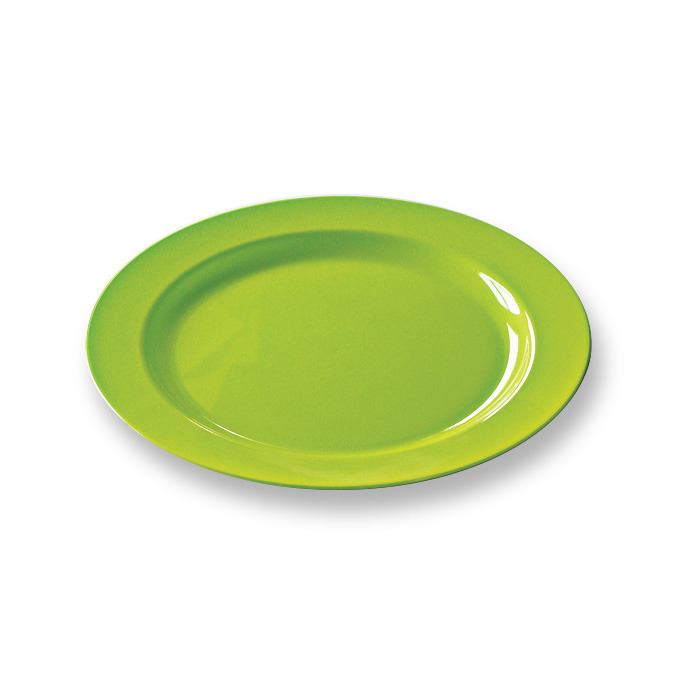 Assiette Carton Ronde vert anis 23cm