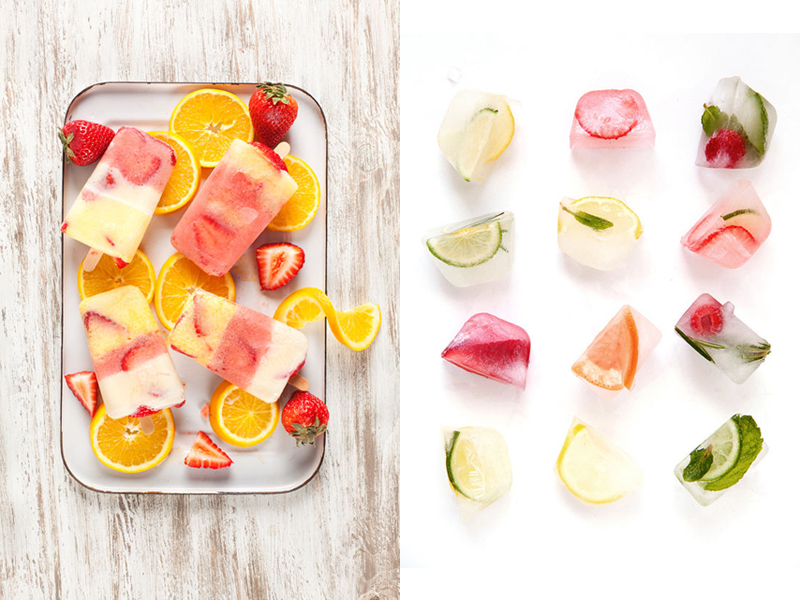 DIY : glaçons et glaces fruités